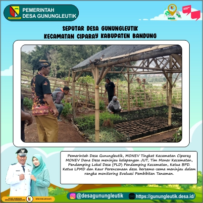 Monev DD T.A 2022 Meninjau Lokasi Pembibitan Tanaman