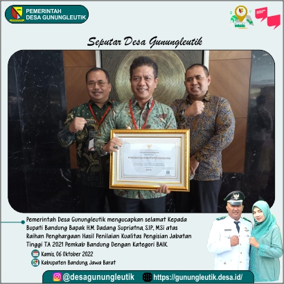 SELAMAT BUPATI BANDUNG RAIHAN PJT 2021