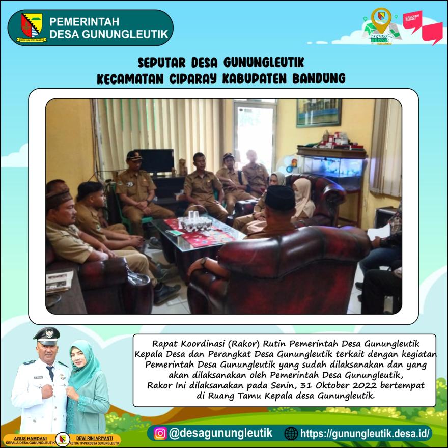 Rakor Rutin Pemerintah Desa