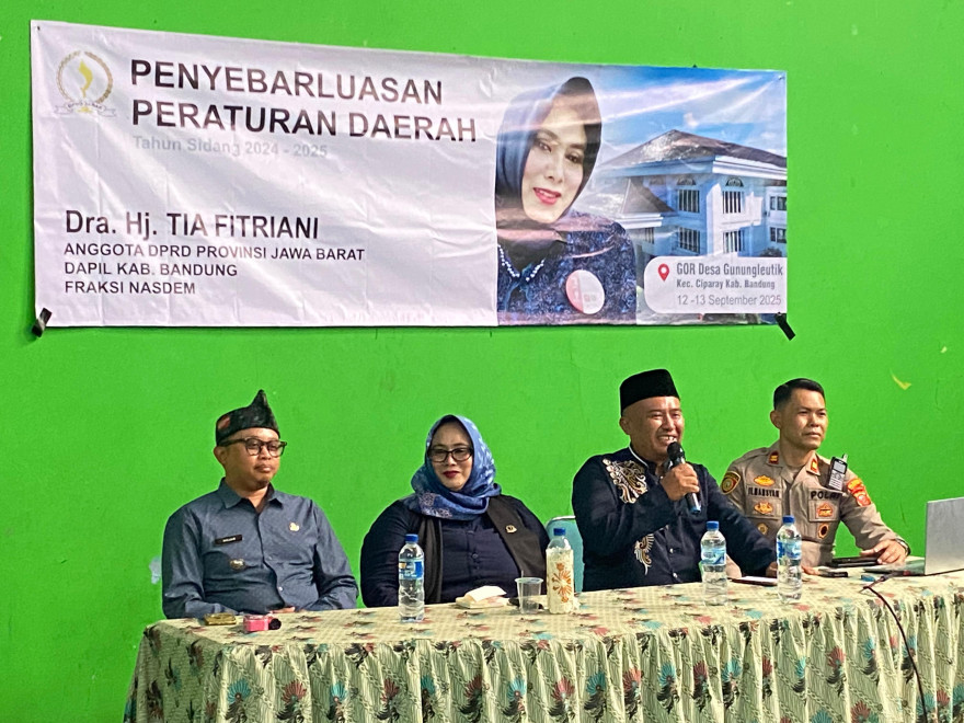 Sosialisasi PERDA Provinsi Jabar Bareng Anggota DPRD Prov Jabar Bu Hj Tia