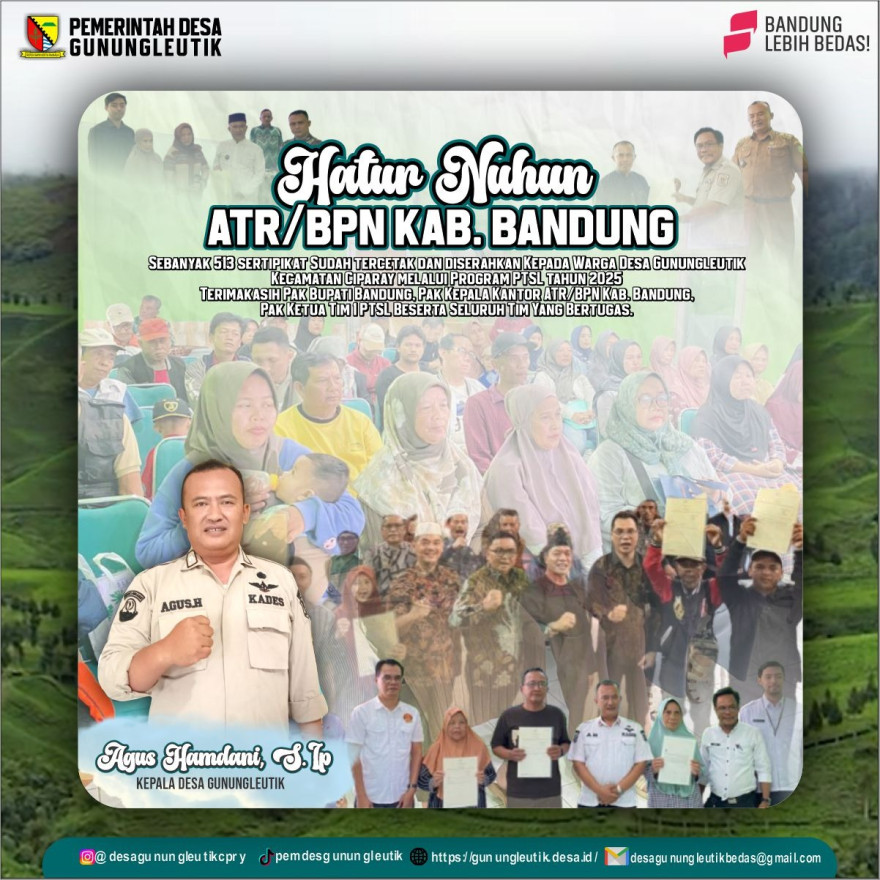 Haturnuhun ATR/BPN Kabupaten Bandung