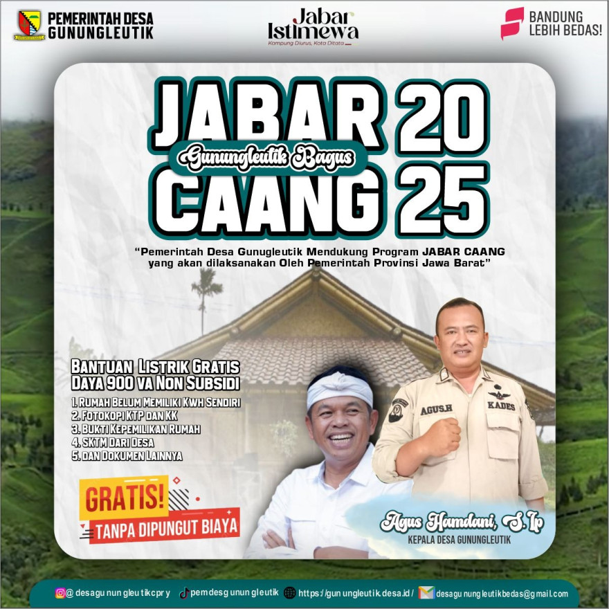 Jabar Caang Gunungleutik Bagus